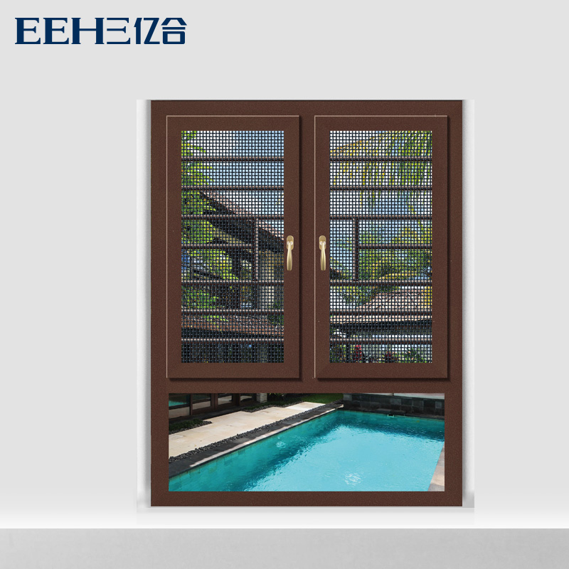亿合门窗EEHE 118 断桥窗纱一体平开阳台铝合金高端定制窗户隔音